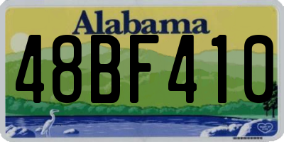 AL license plate 48BF410