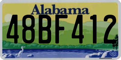 AL license plate 48BF412