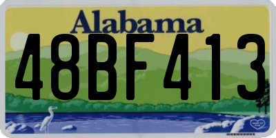 AL license plate 48BF413