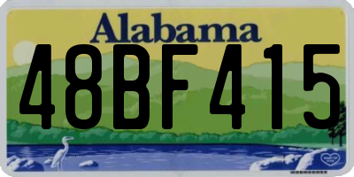 AL license plate 48BF415