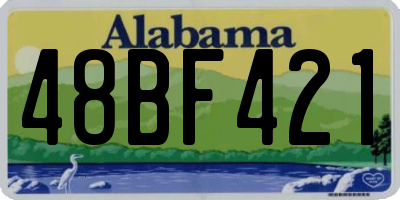 AL license plate 48BF421