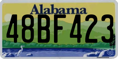 AL license plate 48BF423