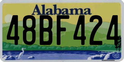 AL license plate 48BF424