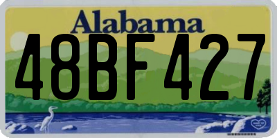 AL license plate 48BF427