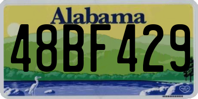 AL license plate 48BF429