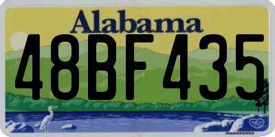 AL license plate 48BF435