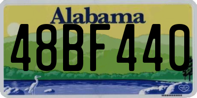 AL license plate 48BF440
