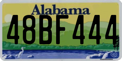 AL license plate 48BF444
