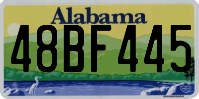 AL license plate 48BF445