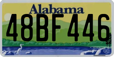 AL license plate 48BF446
