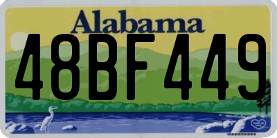 AL license plate 48BF449