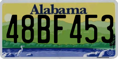 AL license plate 48BF453
