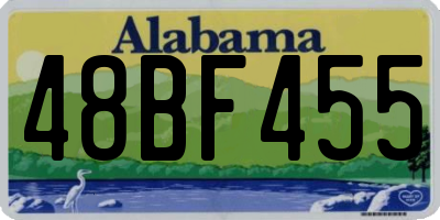 AL license plate 48BF455