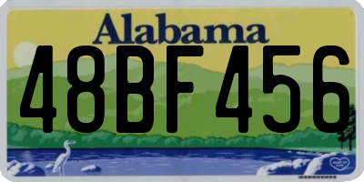AL license plate 48BF456