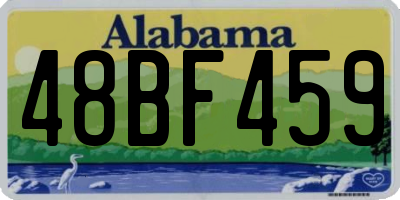 AL license plate 48BF459