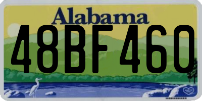 AL license plate 48BF460