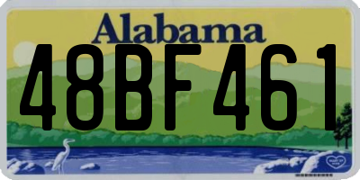 AL license plate 48BF461