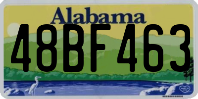 AL license plate 48BF463