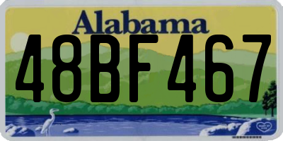 AL license plate 48BF467