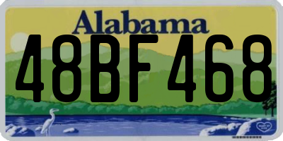 AL license plate 48BF468