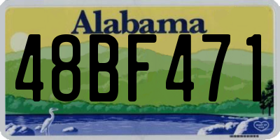 AL license plate 48BF471