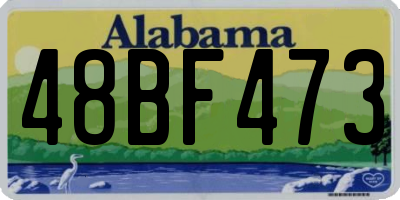 AL license plate 48BF473