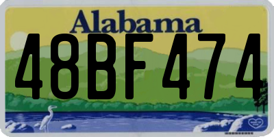 AL license plate 48BF474