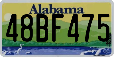 AL license plate 48BF475