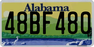 AL license plate 48BF480