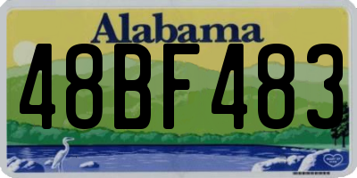 AL license plate 48BF483