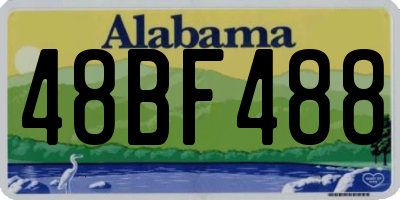AL license plate 48BF488
