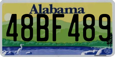 AL license plate 48BF489