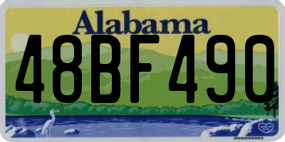 AL license plate 48BF490