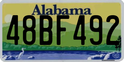 AL license plate 48BF492