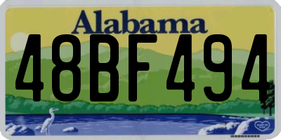 AL license plate 48BF494