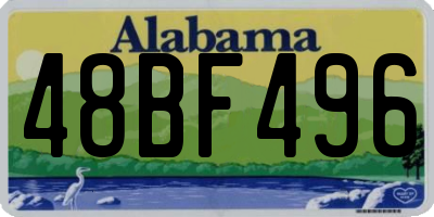 AL license plate 48BF496