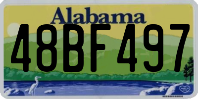 AL license plate 48BF497