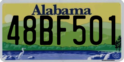 AL license plate 48BF501