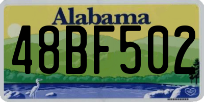 AL license plate 48BF502