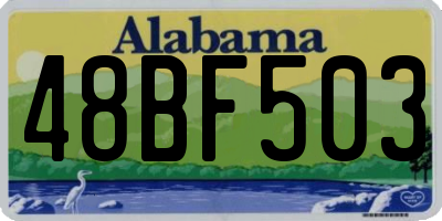 AL license plate 48BF503