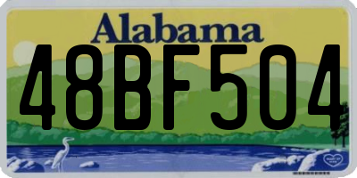 AL license plate 48BF504
