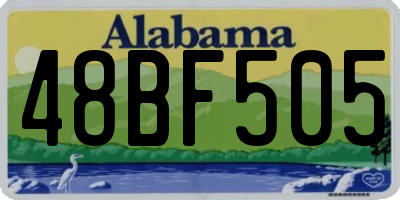 AL license plate 48BF505
