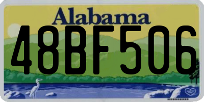 AL license plate 48BF506