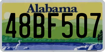 AL license plate 48BF507