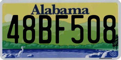 AL license plate 48BF508