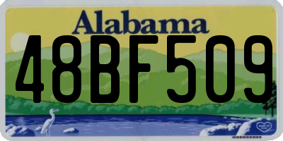 AL license plate 48BF509