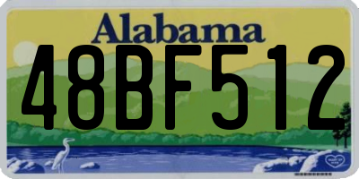 AL license plate 48BF512