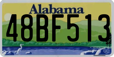 AL license plate 48BF513