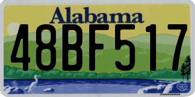 AL license plate 48BF517