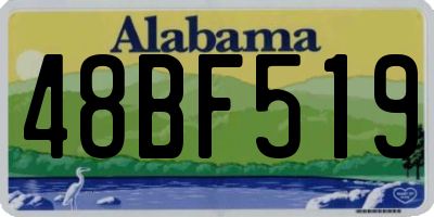 AL license plate 48BF519